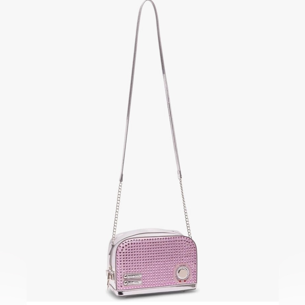NEW Betsey Johnson Women's Let's Get Toasted Crossbody, Pink